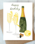 French 75 Champagne Birthday Card Greeting Card