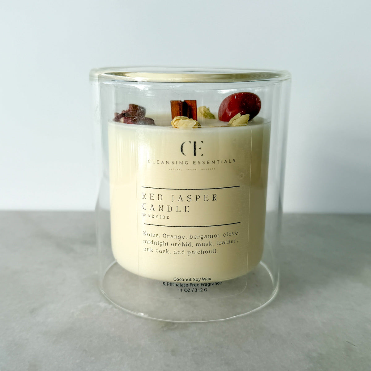Double Glass Crystal Candle 11oz