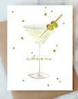 Martini Cheers Greeting Card | Cheers Congrats Card