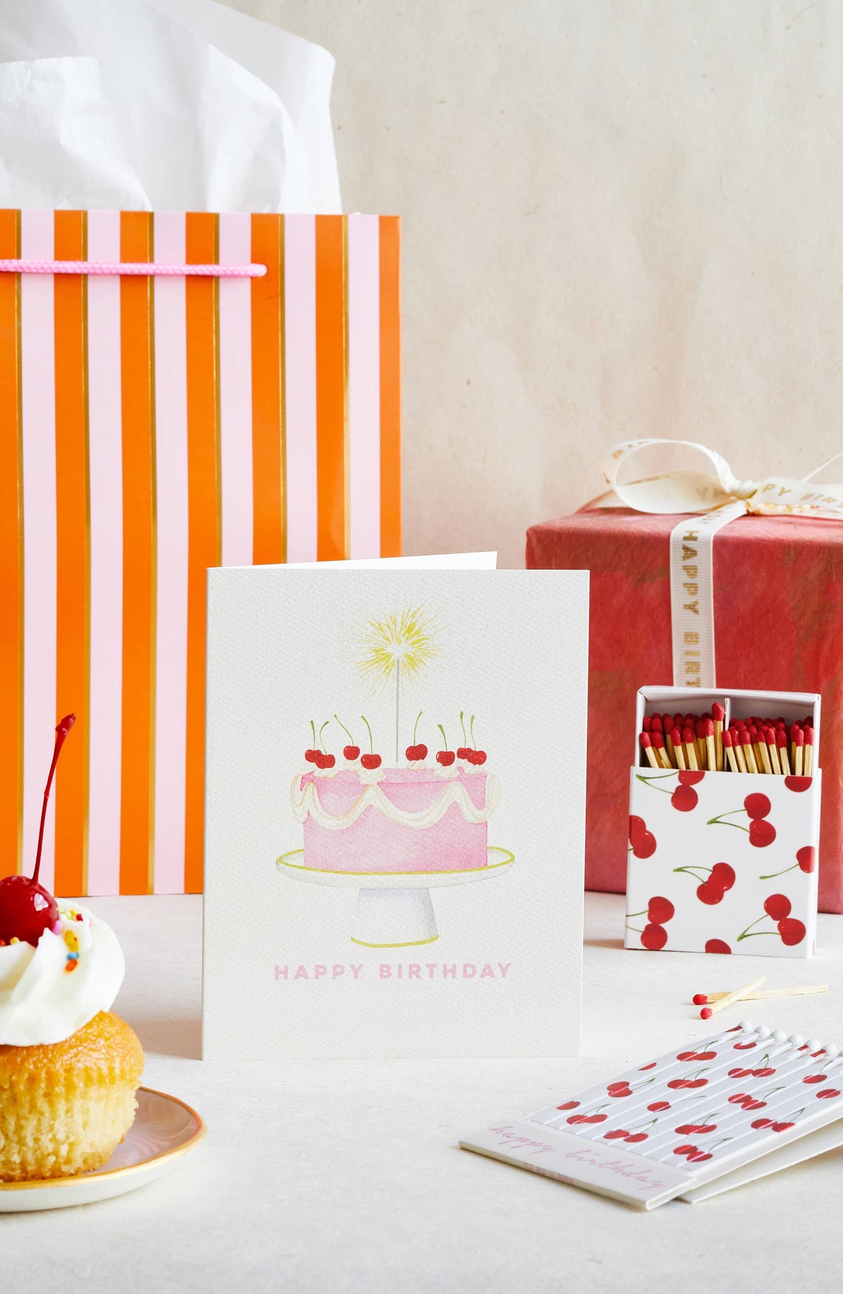 Sparkler Cake Greeting Card | Birthday Card
