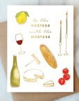 Hostess Thank You Greeting Card | Thank You Card