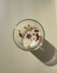 Gold Rimmed Crystal Glass Candle 11oz
