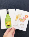 Bubbly Congrats Greeting Card | Love Cheers Wedding Card